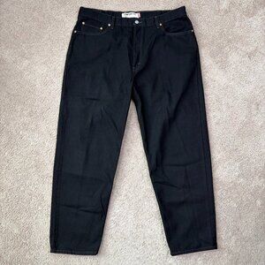 Vintage 90s Levis 560 Loose Fit Tapered Jeans Men 40x30 Black Made USA Classic